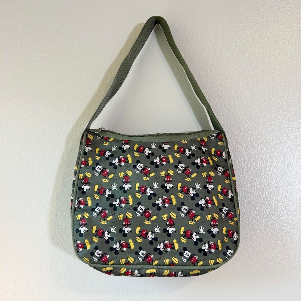 Disney Mickey Mouse olive green shoulder purse
